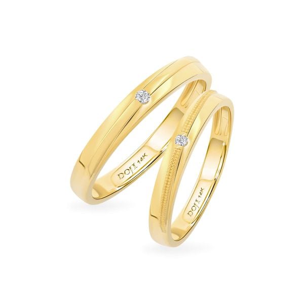 Nhẫn cưới đẹp, BST nhẫn cặp kim cương, vàng 14K/18K/24K – DOJI Gold & Gems  Group